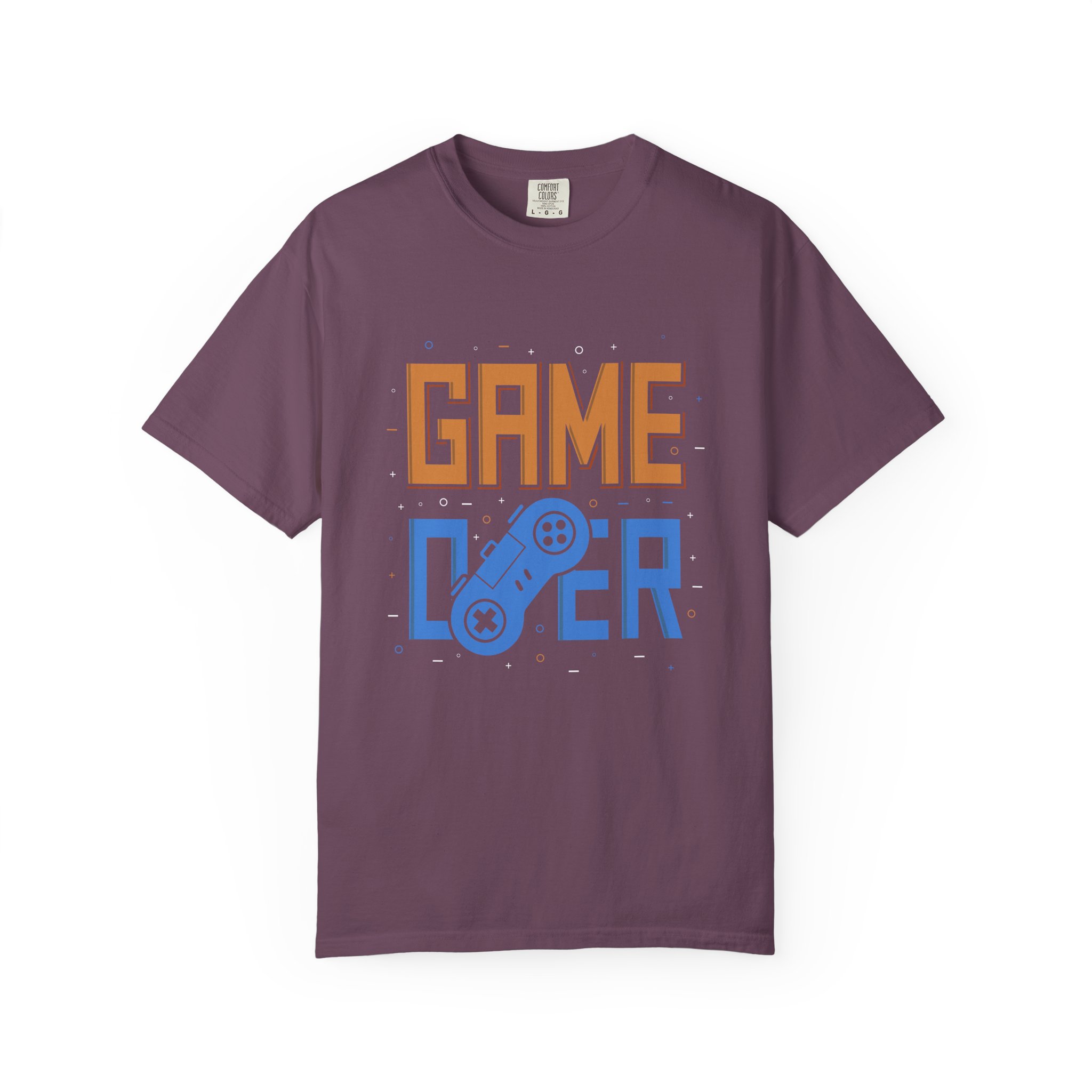 Game Over Unisex Garment-Dyed T-Shirt, Gamer Gift, PlayStation Tee, Retro Gaming Shirt, Casual Wear, Birthday Present. - Image 17