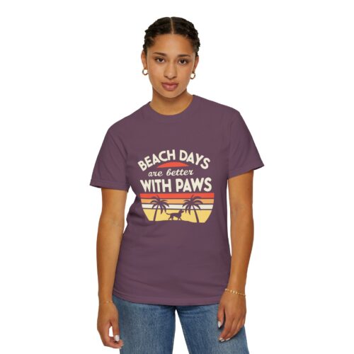 Beach Days Are Better with Paws Unisex T-Shirt | Pet Lover Gift, Summer Tee, Casual Wear, Beachwear, Dog Lover Apparel. - Image 13