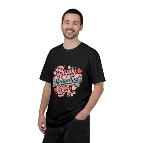Happy Valentine's Day T-Shirt, Unisex Casual Tee, Love Shirt, Gift for Her/Him, Heart Graphic Tee, - Image 3