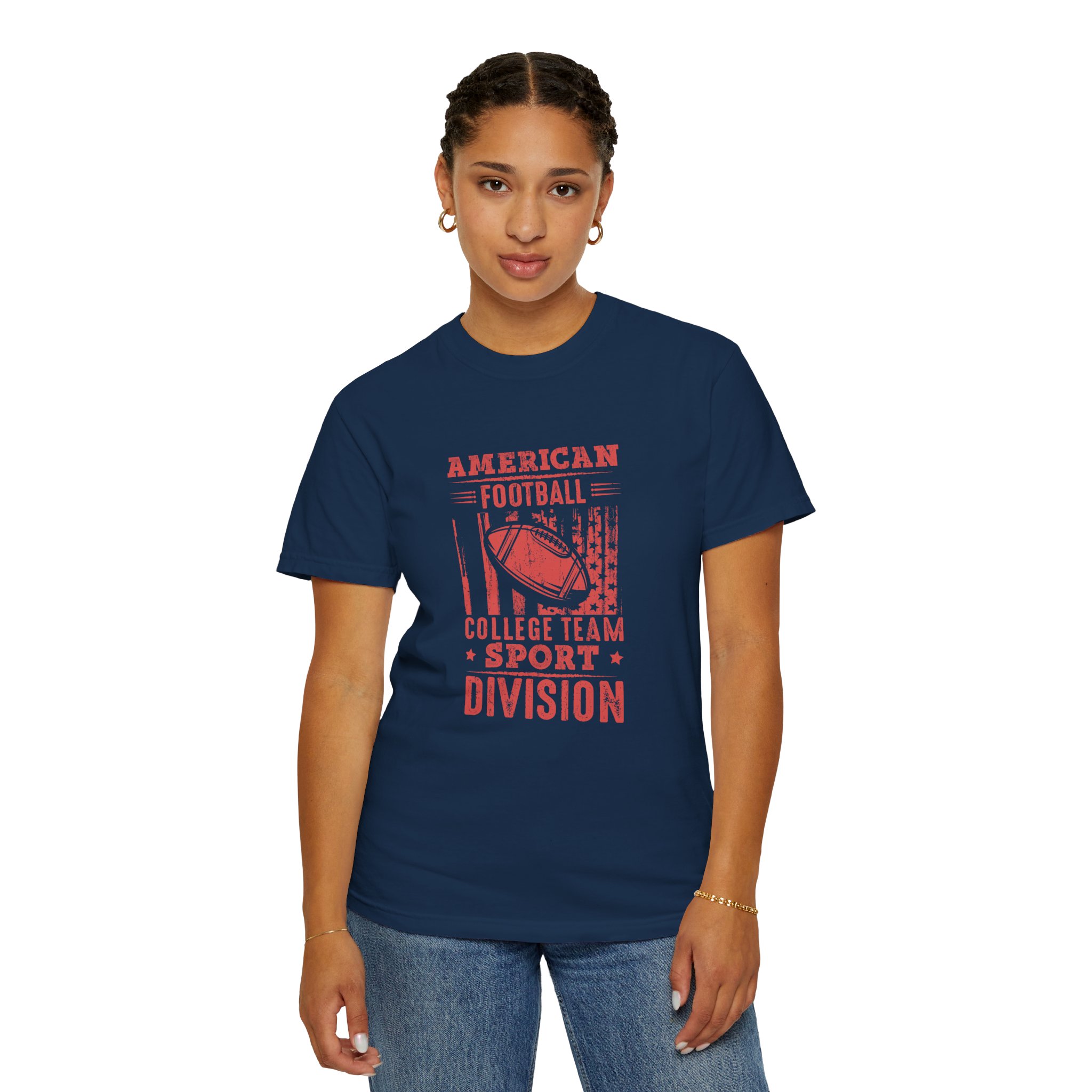 American Football College Team Unisex T-Shirt, Sporty Tee, Casual Wear, Game Day Outfit, Gift for Sports Lovers. - Image 53