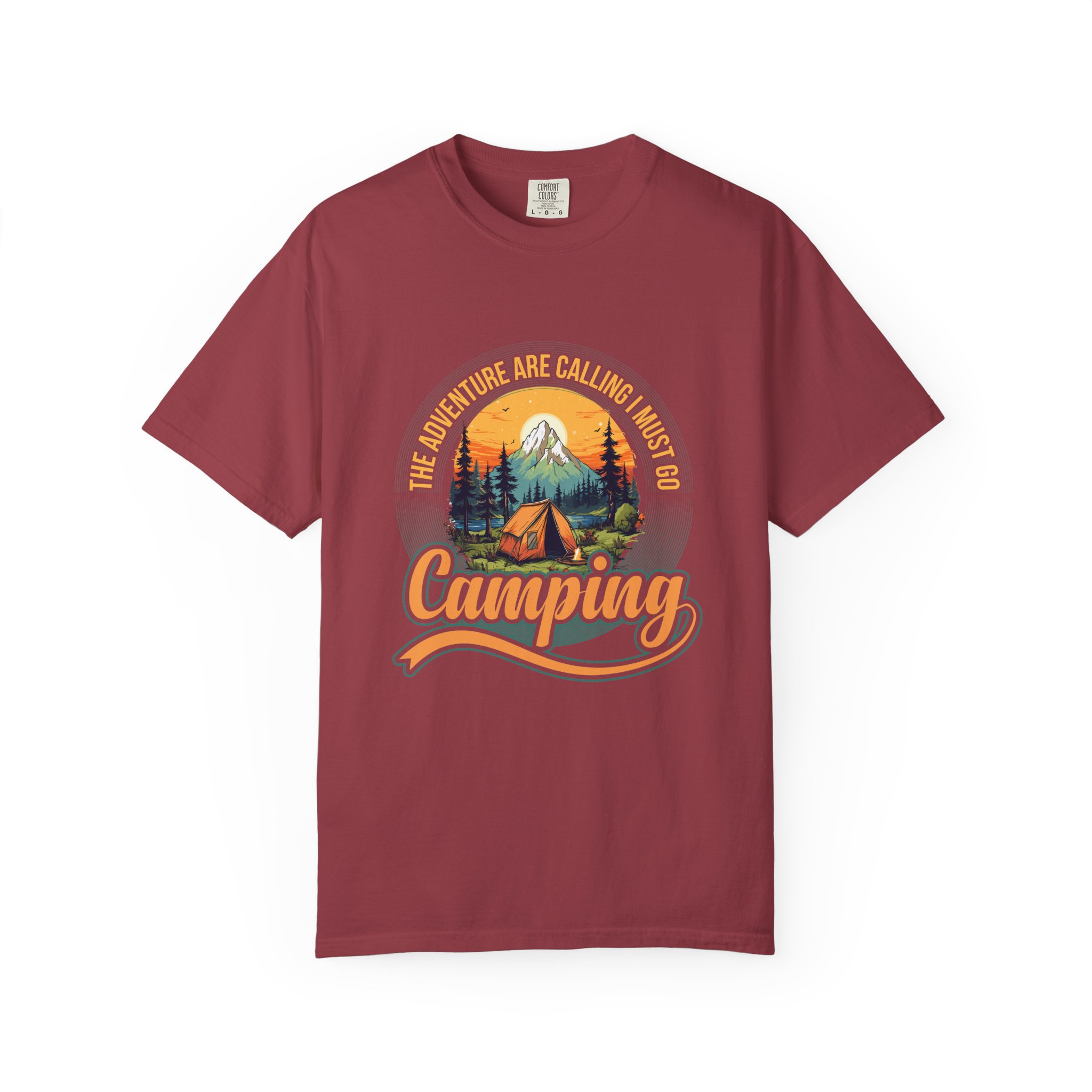 Adventure Camping T-Shirt, Unisex Garment-Dyed Tee, Camping Lovers Gift, Outdoor Adventure Shirt, Nature Graphic Tee. - Image 33