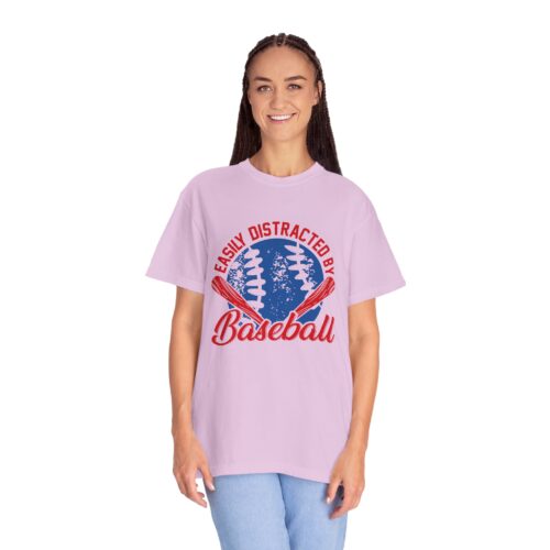 Unisex Baseball T-Shirt - Easily Distracted by Baseball, Sporty Tee, Gift for Baseball Lovers, Summer Wear, Casual Apparel. - Image 36