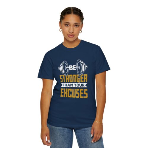 Motivational Fitness T-Shirt, Be Stronger Than Your Excuses, Workout Gear, Gym Shirt, Inspirational Apparel. - Image 5
