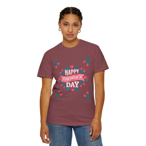 Unisex Valentine’s Day T-shirt, Cute Floral Graphic Tee, Gift for Him or Her, Casual Wear, Trendy Love Shirt. - Image 45