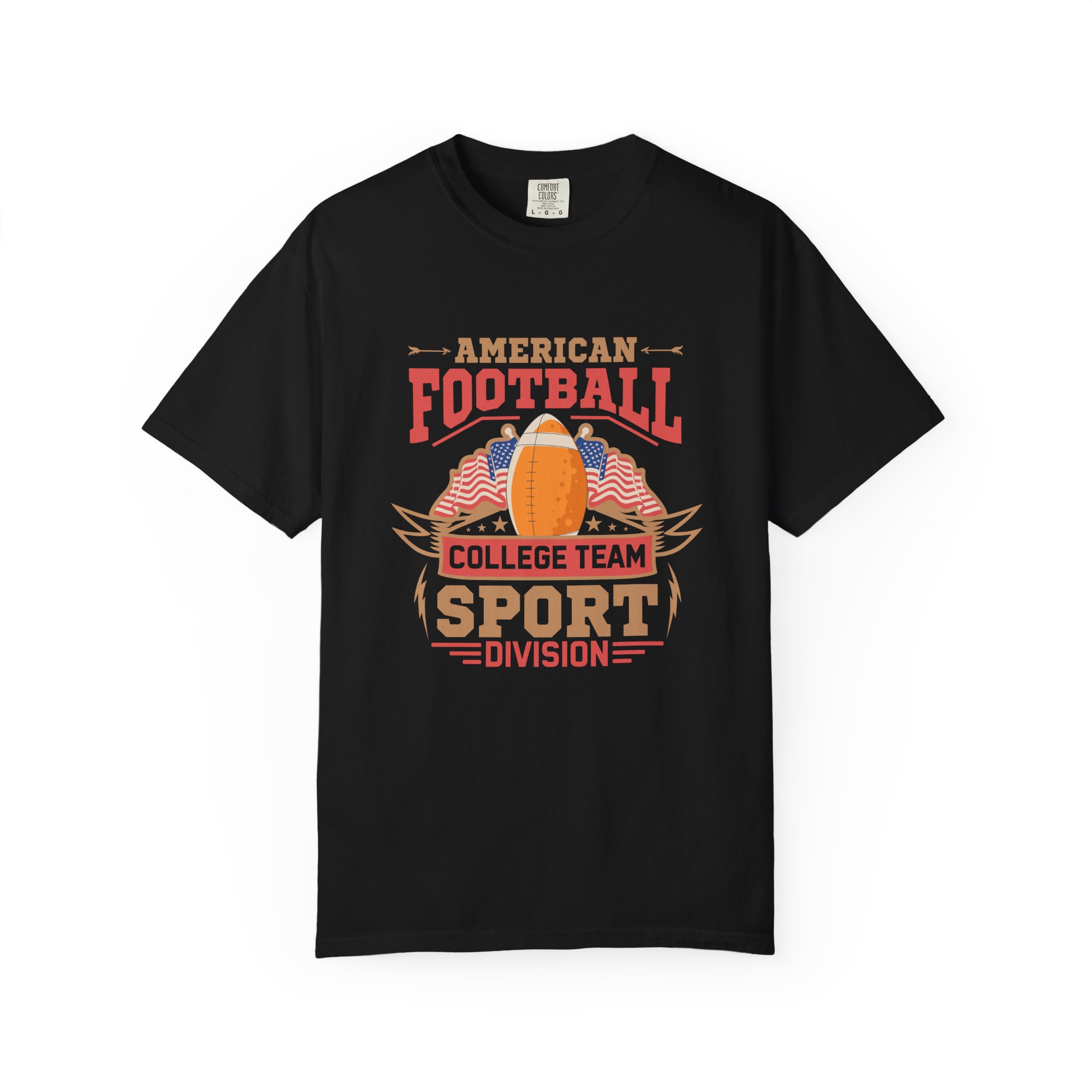 American Football College Team Unisex T-Shirt, Casual Sportswear, Game Day Shirt, Athletic Tee, Fan Apparel, Gift for Sports Lovers. - Image 9