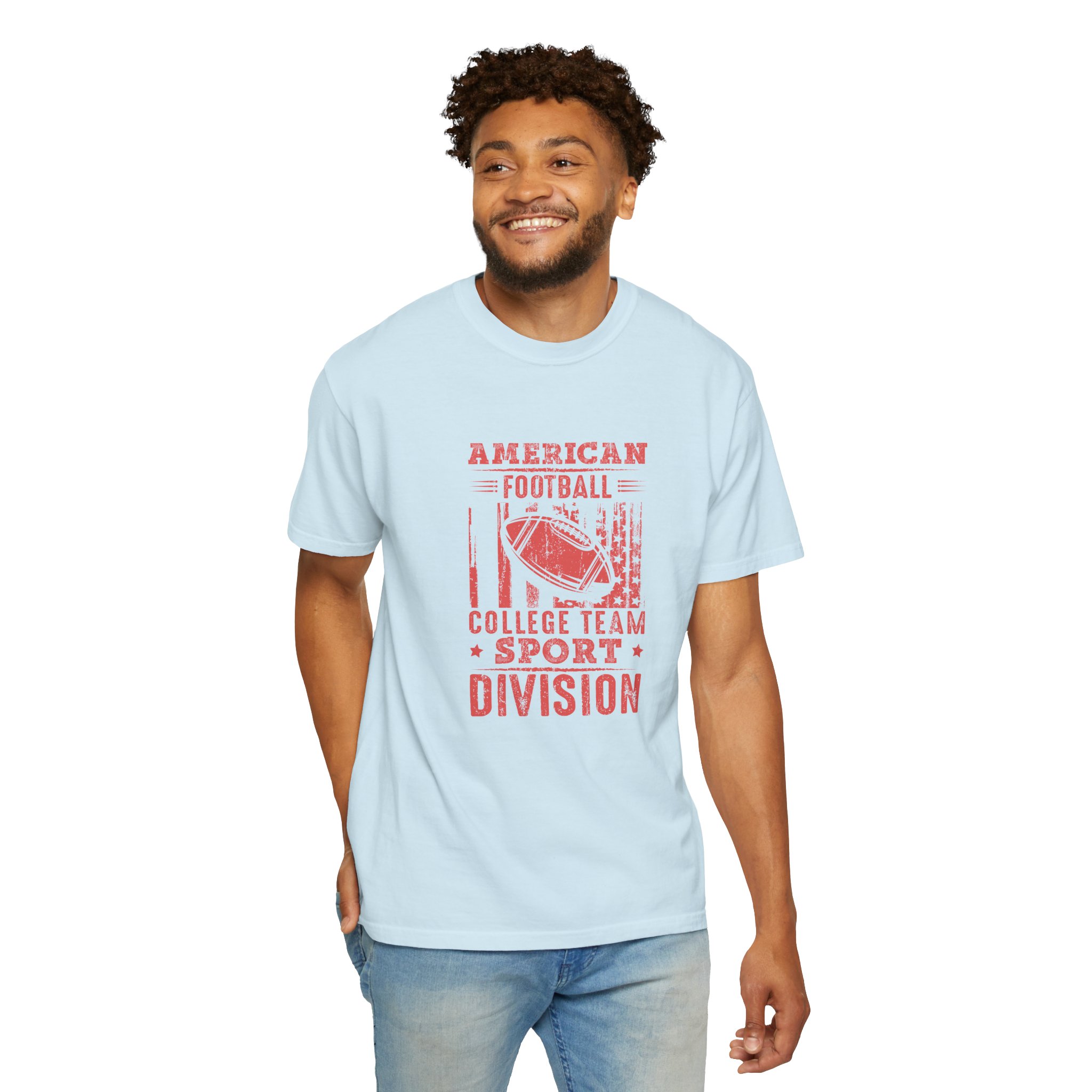 American Football College Team Unisex T-Shirt, Sporty Tee, Casual Wear, Game Day Outfit, Gift for Sports Lovers. - Image 7
