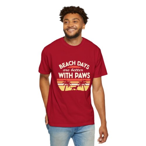 Beach Days Are Better with Paws Unisex T-Shirt | Pet Lover Gift, Summer Tee, Casual Wear, Beachwear, Dog Lover Apparel. - Image 23