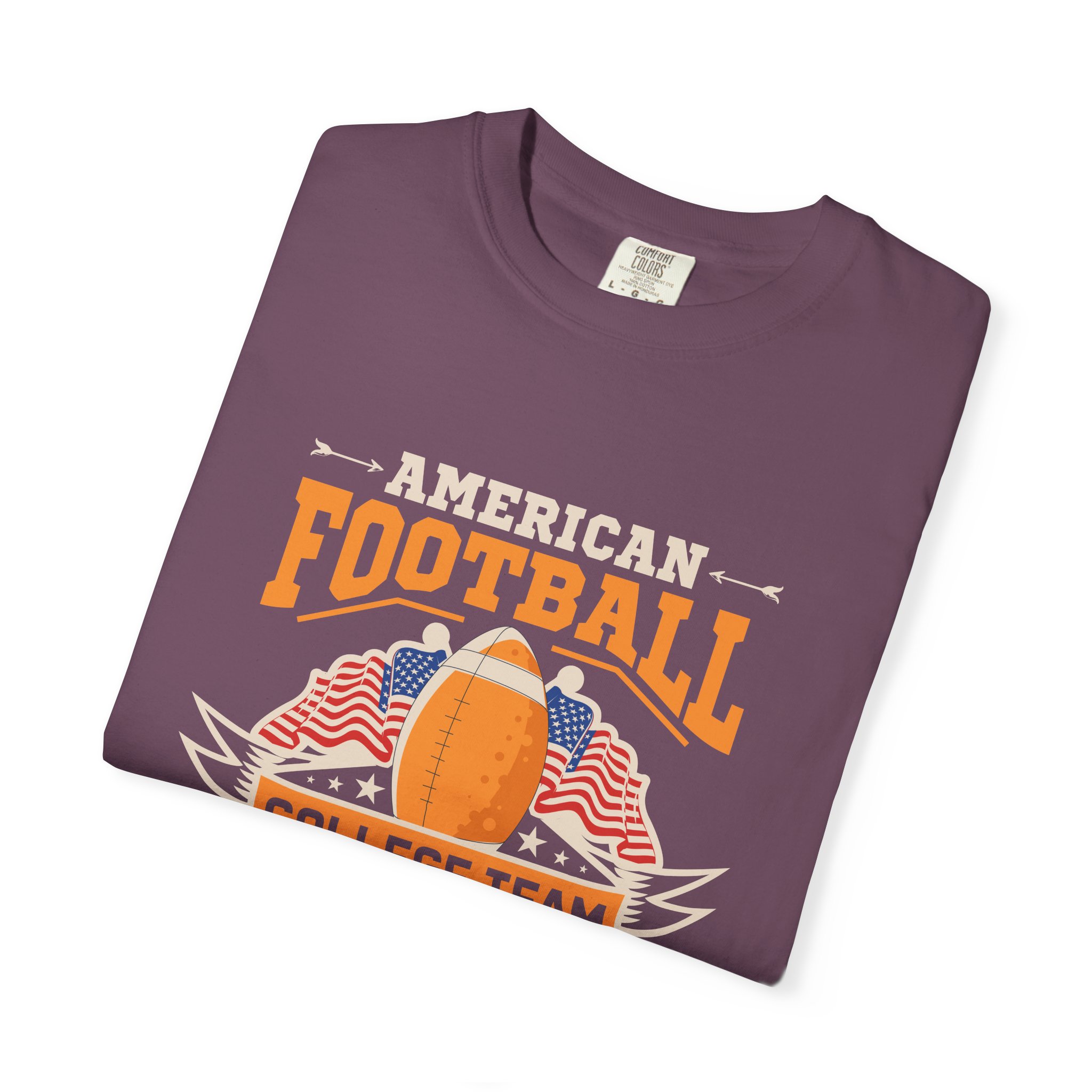 American Football Unisex Garment-Dyed T-Shirt, Perfect for Game Day, Sports Fan Gift, Tailgate Party, College Team Merchandise. - Image 18