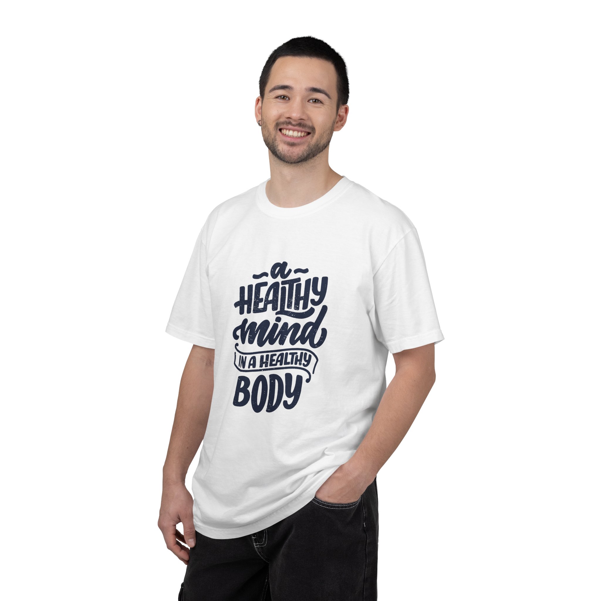 Unisex Motivational T-Shirt - "A Healthy Mind in a Healthy Body" - Fitness Apparel, Gift for Wellness Enthusiasts - Image 11