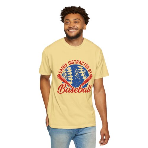 Unisex Baseball T-Shirt - Easily Distracted by Baseball, Sporty Tee, Gift for Baseball Lovers, Summer Wear, Casual Apparel. - Image 31