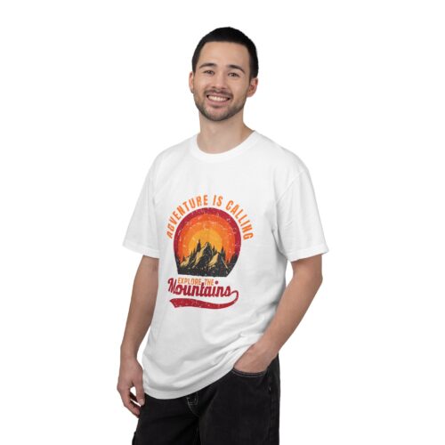 Adventure Awaits Unisex T-Shirt, Outdoor Apparel, Nature Lover Gift, Hiking Tee, Travel Shirt, Adventure Is Calling. - Image 3