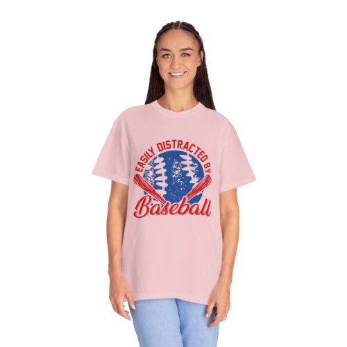 Unisex Baseball T-Shirt - Easily Distracted by Baseball, Sporty Tee, Gift for Baseball Lovers, Summer Wear, Casual Apparel. - Image 52