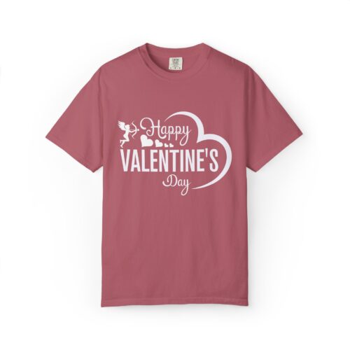 Unisex Garment-Dyed T-shirt for Valentine's Day, Cute Couple Shirt, Love-themed Tee, Perfect Gift, Holiday Apparel. - Image 41