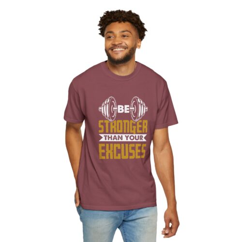 Motivational Fitness T-Shirt, Be Stronger Than Your Excuses, Workout Gear, Gym Shirt, Inspirational Apparel. - Image 15