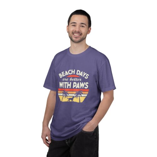 Beach Days Are Better with Paws Unisex T-Shirt | Pet Lover Gift, Summer Tee, Casual Wear, Beachwear, Dog Lover Apparel. - Image 51