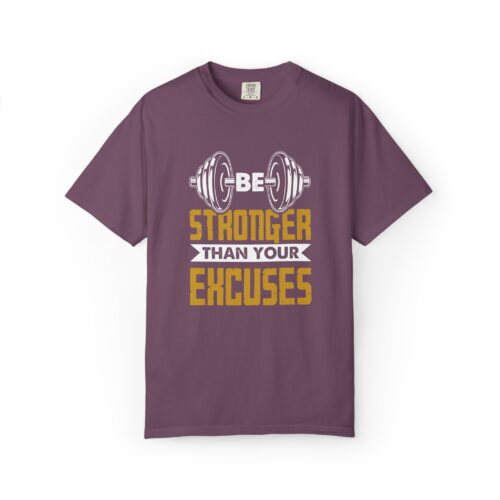 Motivational Fitness T-Shirt, Be Stronger Than Your Excuses, Workout Gear, Gym Shirt, Inspirational Apparel. - Image 25