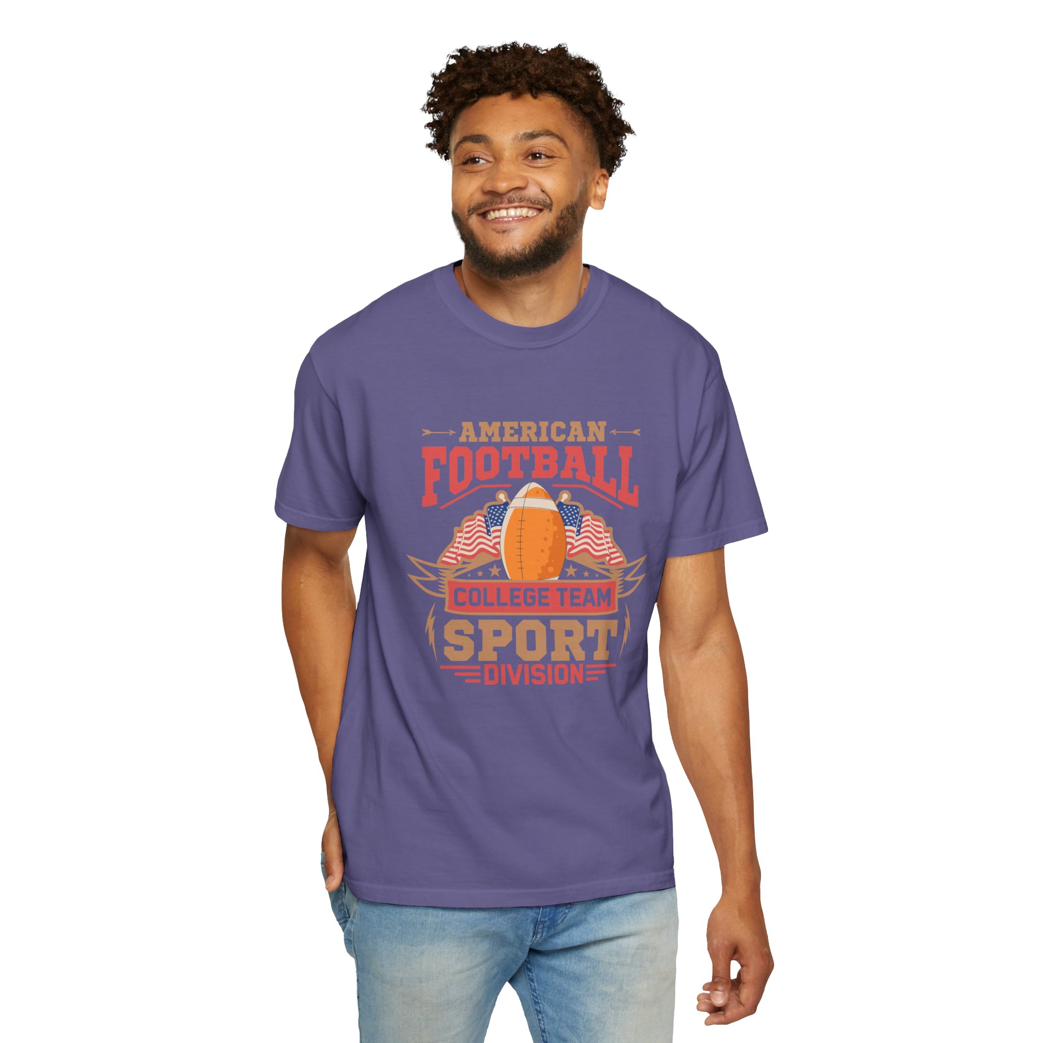 American Football College Team Unisex T-Shirt, Casual Sportswear, Game Day Shirt, Athletic Tee, Fan Apparel, Gift for Sports Lovers. - Image 39
