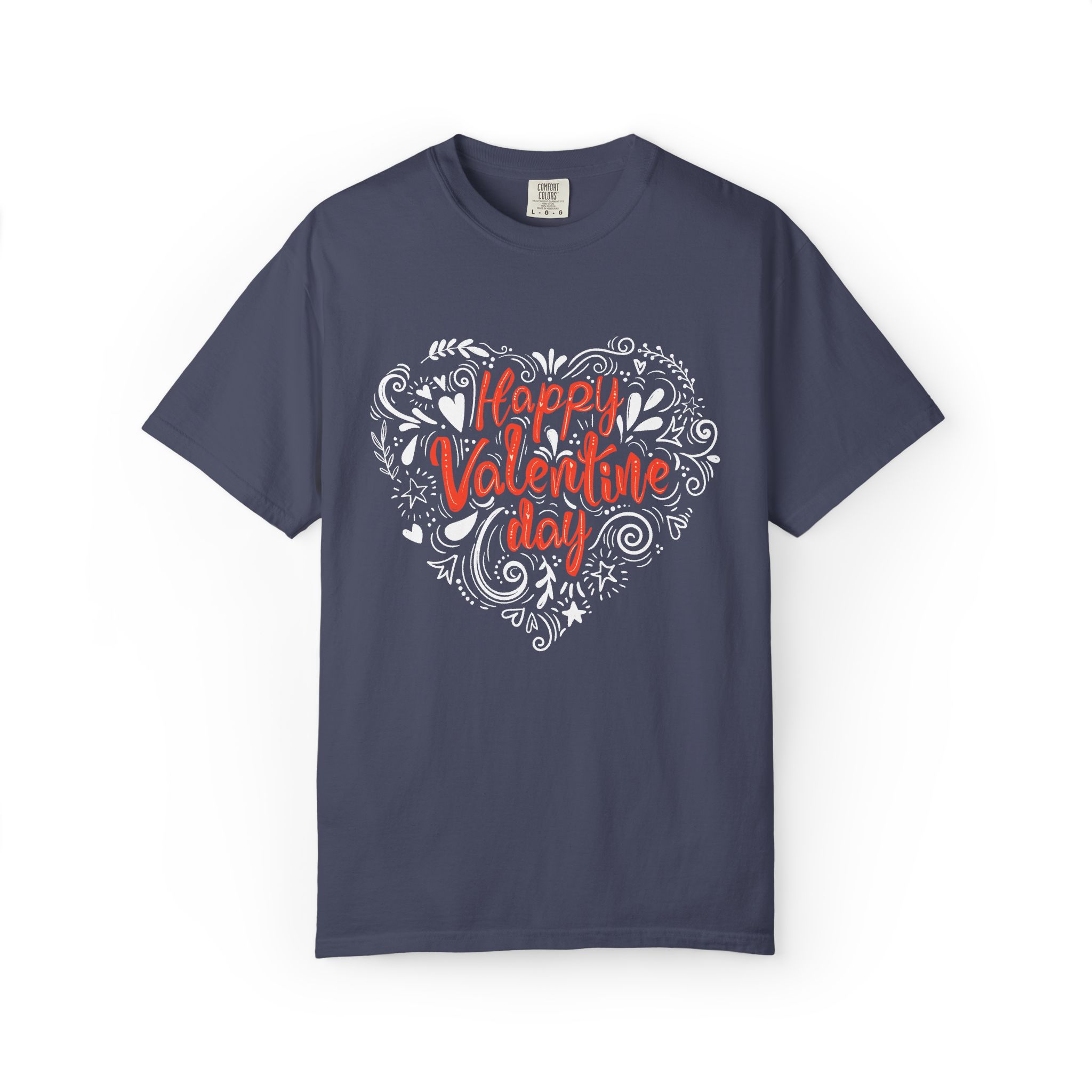 Happy Valentine's Day Unisex Garment-Dyed T-shirt, Love Shirt, Heart T-shirt, Couple's Gift, Cute Valentine's Tee, Casual Wear. - Image 25