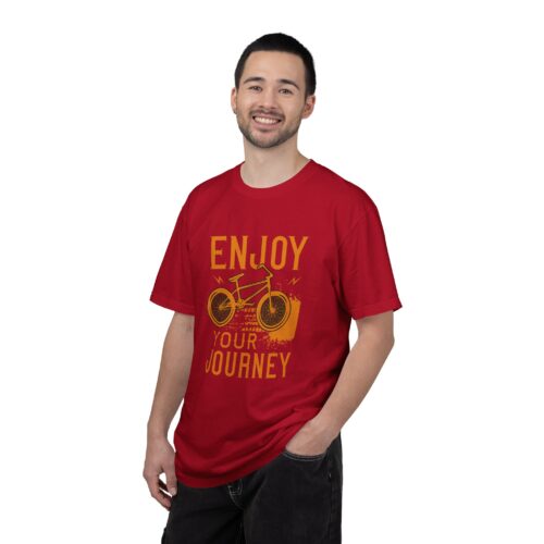 Adventure-Inspired Unisex T-Shirt, Enjoy Your Journey Tee, Cycling Gift, Travel Tee, Summer Casual Wear, Bike Lover Shirt. - Image 27