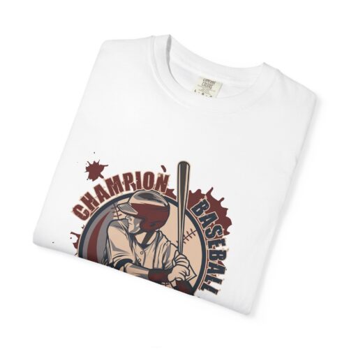 Championship Baseball T-Shirt for Sports Lovers, Unisex Garment-Dyed Tee for Athletes, Perfect Gift for Baseball Fans, Casual Wear. - Image 10
