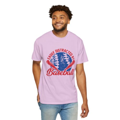 Unisex Baseball T-Shirt - Easily Distracted by Baseball, Sporty Tee, Gift for Baseball Lovers, Summer Wear, Casual Apparel. - Image 39
