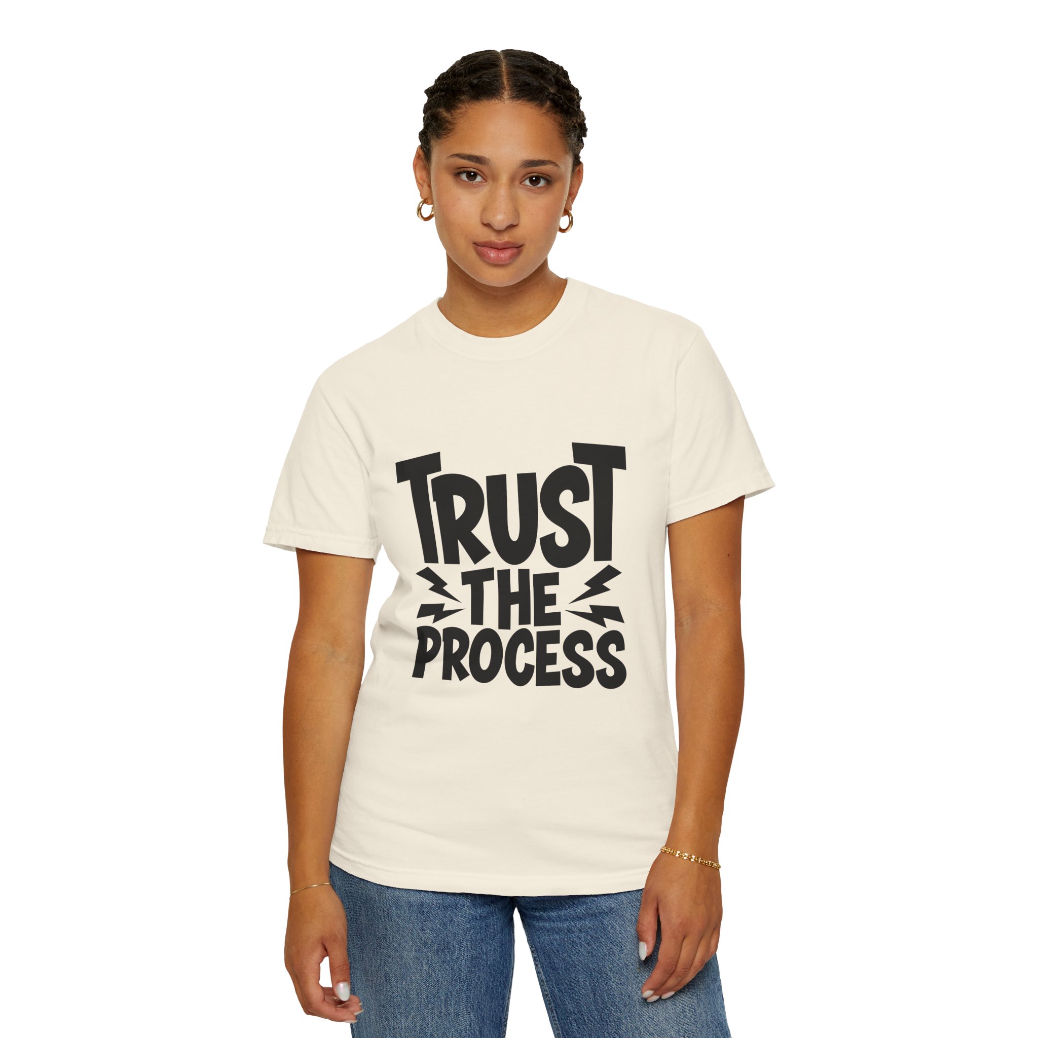 Trust the Process Unisex Garment-Dyed T-shirt, Motivational Tee, Casual Wear, Inspiring Shirt, Everyday Style. - Image 21