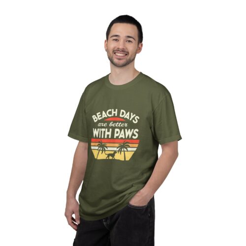 Beach Days Are Better with Paws Unisex T-Shirt | Pet Lover Gift, Summer Tee, Casual Wear, Beachwear, Dog Lover Apparel. - Image 35