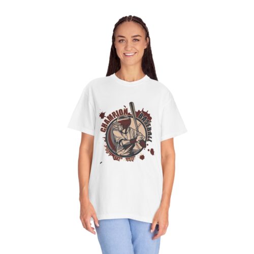 Championship Baseball T-Shirt for Sports Lovers, Unisex Garment-Dyed Tee for Athletes, Perfect Gift for Baseball Fans, Casual Wear. - Image 12