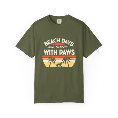 Beach Days Are Better with Paws Unisex T-Shirt | Pet Lover Gift, Summer Tee, Casual Wear, Beachwear, Dog Lover Apparel. - Image 33