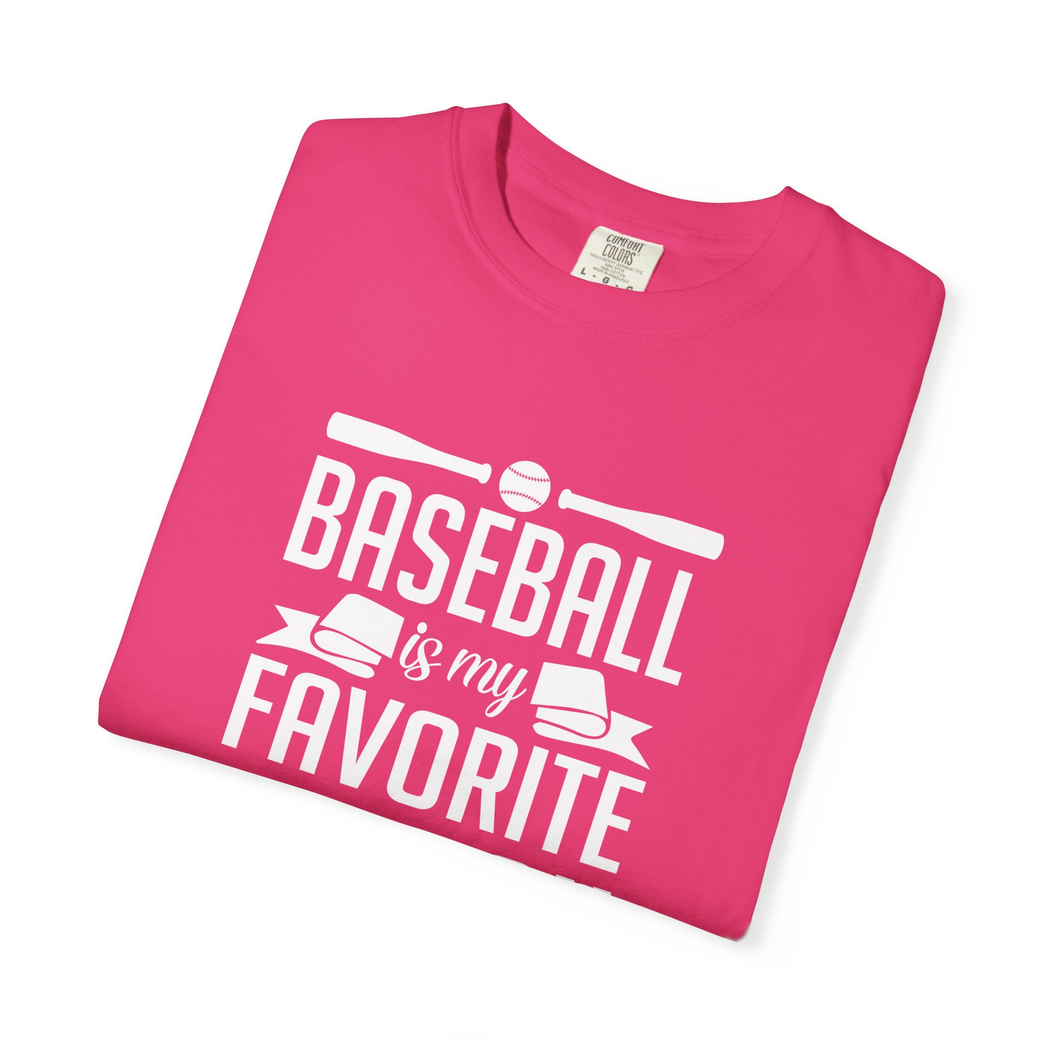 Baseball Favorite Season T-Shirt, Unisex Garment-Dyed Tee, Sporty Apparel, Gift for Baseball Lovers, Summer Wear, Casual Style. - Image 50