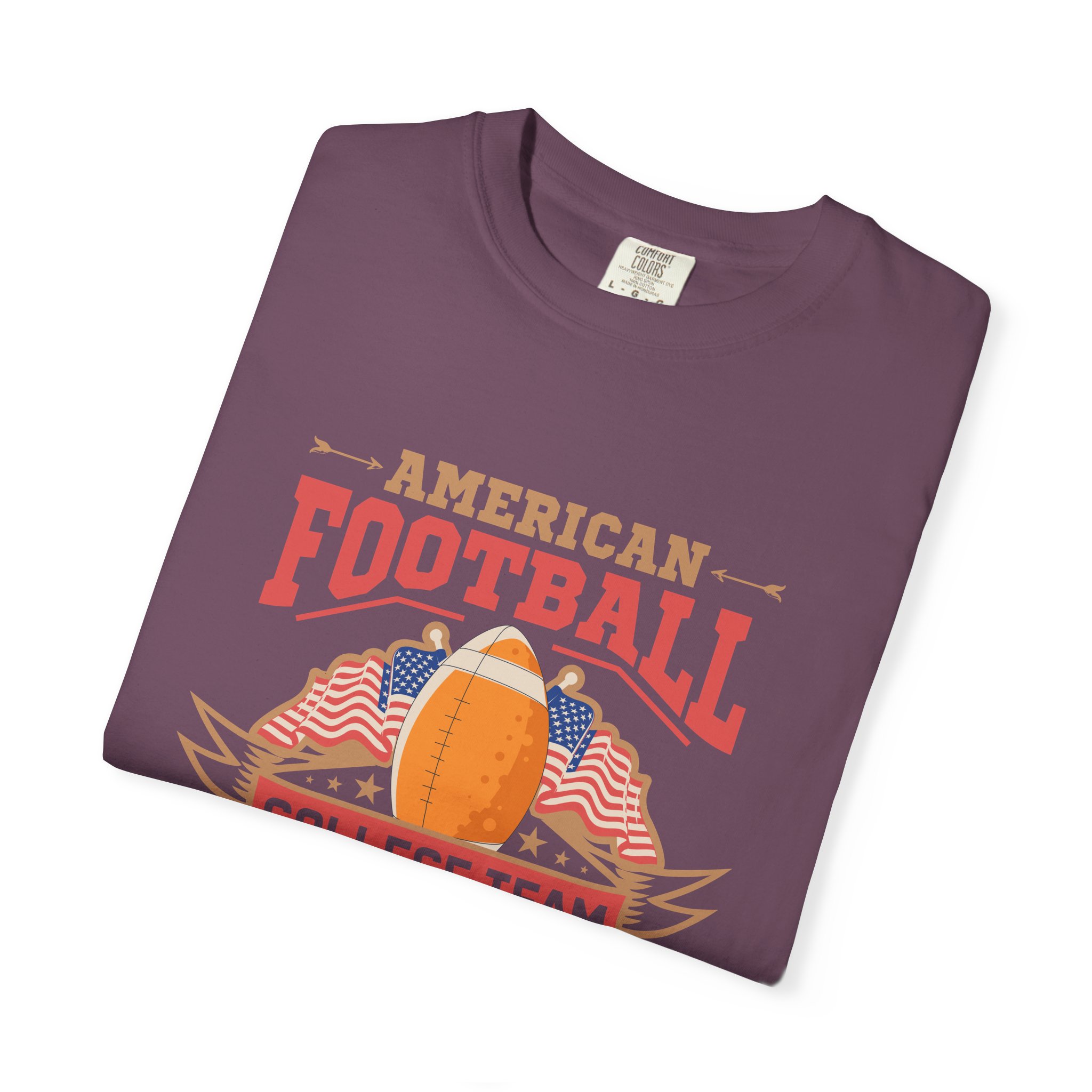 American Football College Team Unisex T-Shirt, Casual Sportswear, Game Day Shirt, Athletic Tee, Fan Apparel, Gift for Sports Lovers. - Image 18
