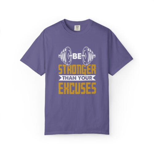 Motivational Fitness T-Shirt, Be Stronger Than Your Excuses, Workout Gear, Gym Shirt, Inspirational Apparel. - Image 41