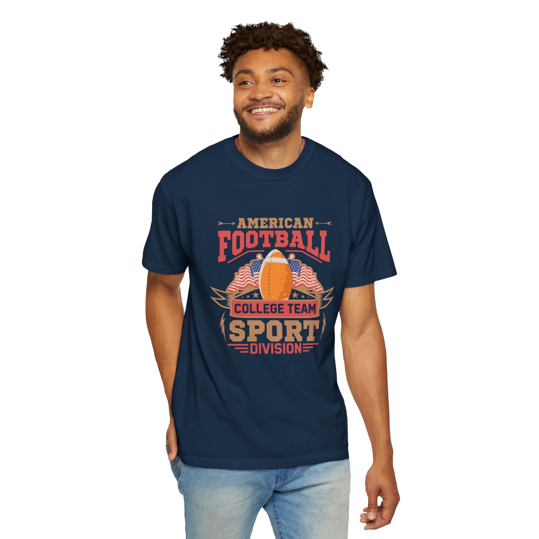 American Football College Team Unisex T-Shirt, Casual Sportswear, Game Day Shirt, Athletic Tee, Fan Apparel, Gift for Sports Lovers. - Image 31