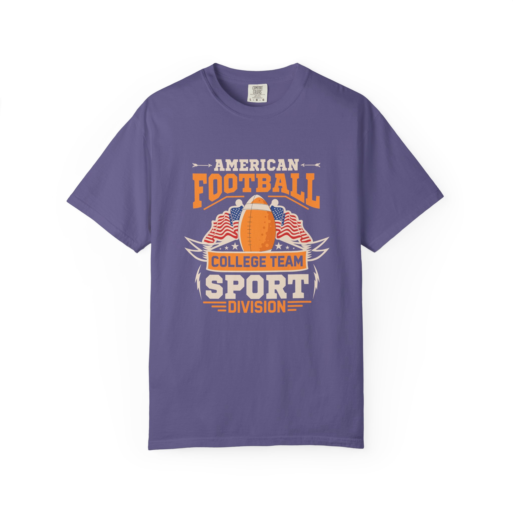 American Football Unisex Garment-Dyed T-Shirt, Perfect for Game Day, Sports Fan Gift, Tailgate Party, College Team Merchandise. - Image 33
