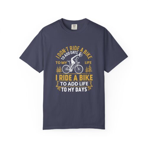 Adventure Awaits Garment-Dyed T-Shirt | Bike Lovers Gift, Outdoor Enthusiast Tee, Cycling Apparel, Unisex Casual Wear. - Image 25