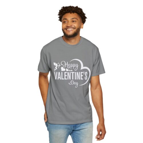 Unisex Garment-Dyed T-shirt for Valentine's Day, Cute Couple Shirt, Love-themed Tee, Perfect Gift, Holiday Apparel. - Image 15