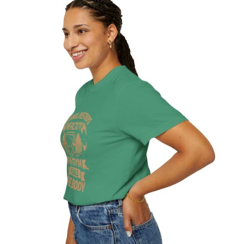 Fitness Motivational T-shirt - Alcohol Destroys, Gym Heals, Workout Tee, Gift for Gym Lovers, Activewear Shirt. - Image 38