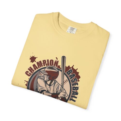 Championship Baseball T-Shirt for Sports Lovers, Unisex Garment-Dyed Tee for Athletes, Perfect Gift for Baseball Fans, Casual Wear. - Image 2