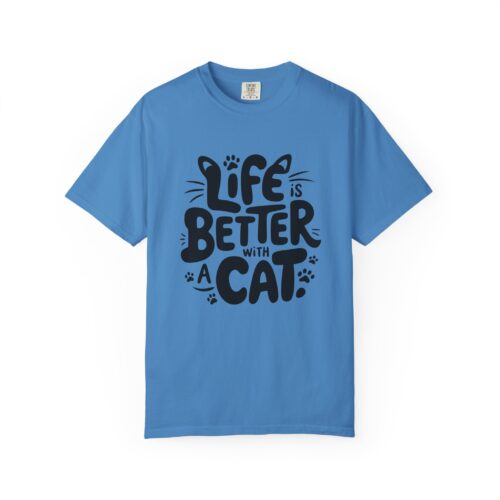 Life is Better with a Cat Unisex Tee, Cat Lover Gift, Animal T-Shirt, Cute Cat Shirt, Casual Wear for Cat Moms, Fun Pet Apparel. - Image 33
