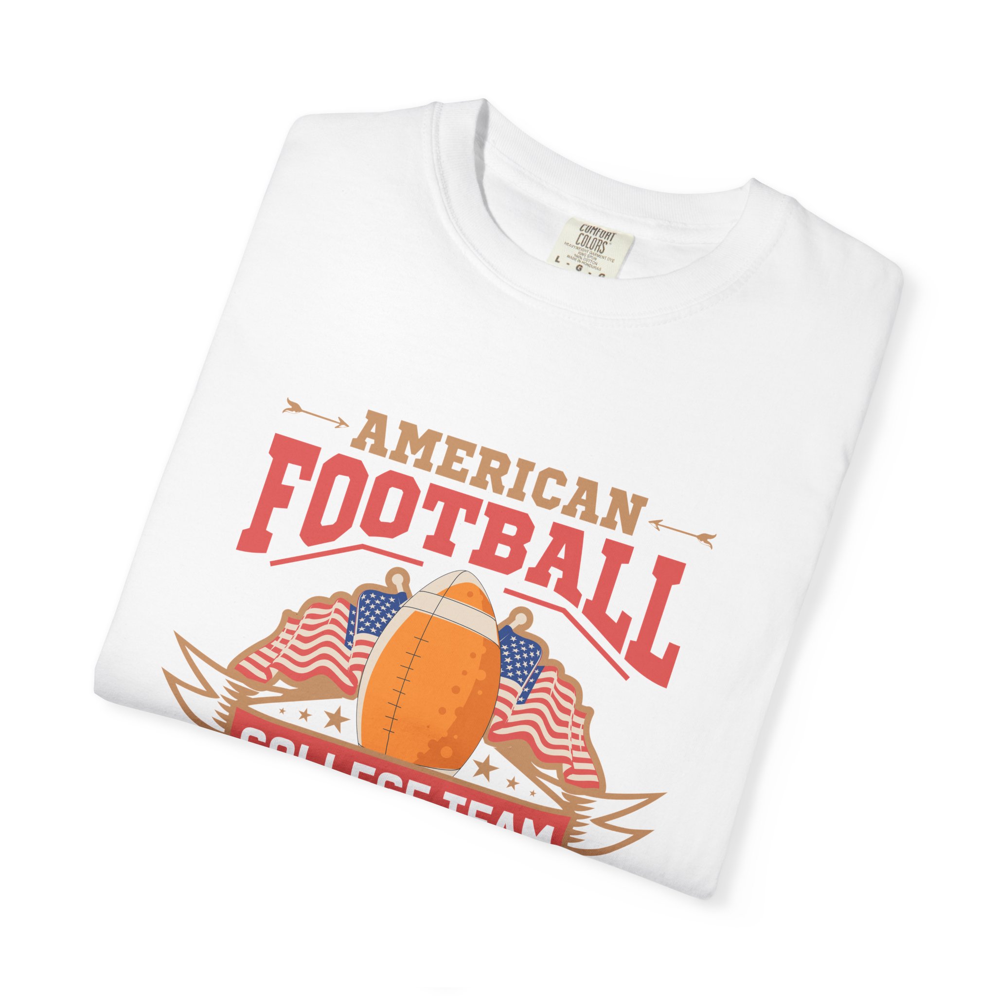 American Football College Team Unisex T-Shirt, Casual Sportswear, Game Day Shirt, Athletic Tee, Fan Apparel, Gift for Sports Lovers. - Image 2