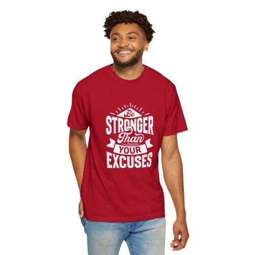 Motivational T-Shirt: Be Stronger Than Your Excuses, Workout Tee, Inspirational Apparel, Gift for Fitness Enthusiasts, Casual Wear. - Image 15