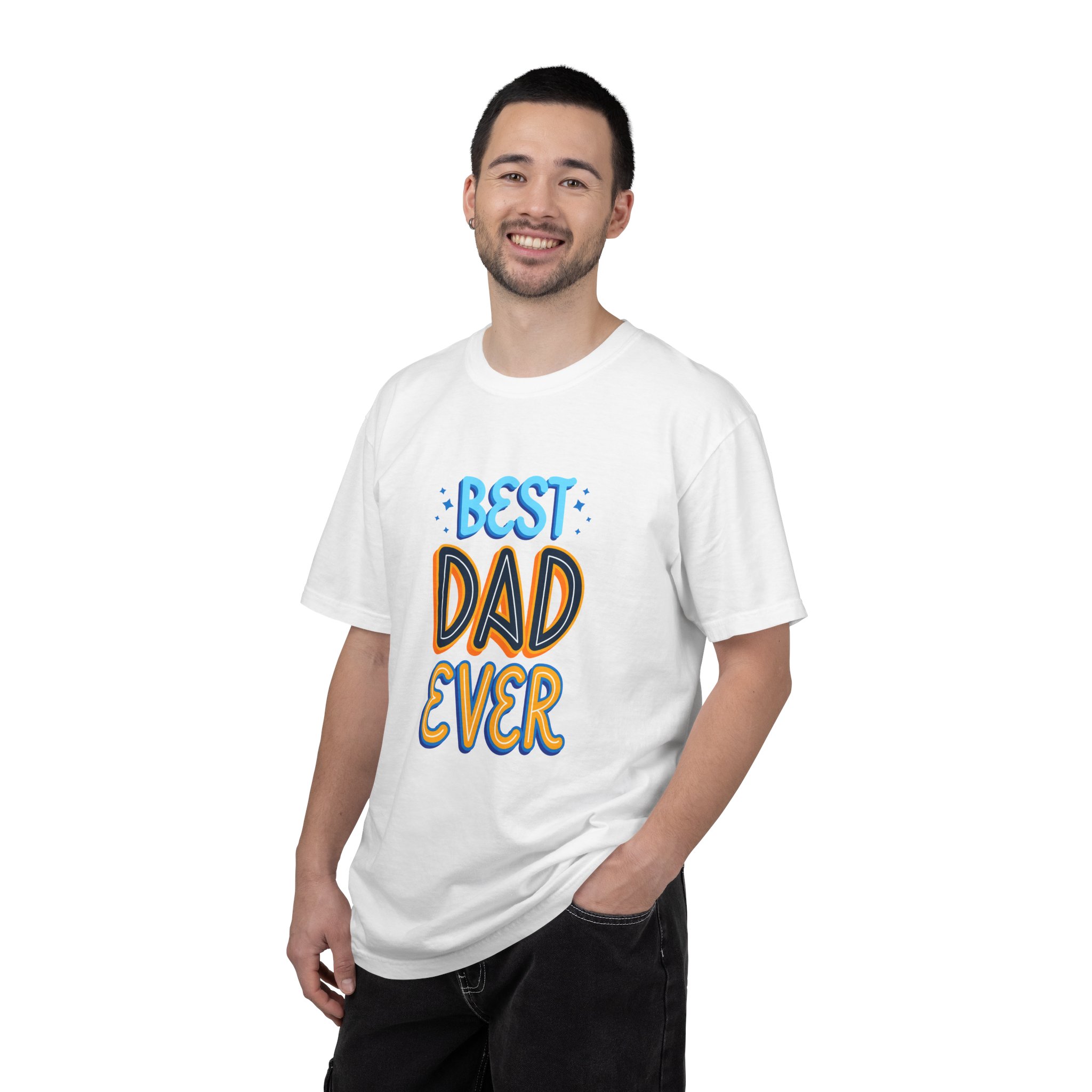 Best Dad Ever Garment-Dyed T-shirt | Perfect Gift for Father's Day, Birthdays, Dads, Casual Wear, Family Gatherings. - Image 19