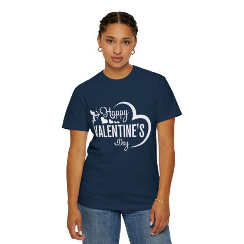 Unisex Garment-Dyed T-shirt for Valentine's Day, Cute Couple Shirt, Love-themed Tee, Perfect Gift, Holiday Apparel. - Image 37