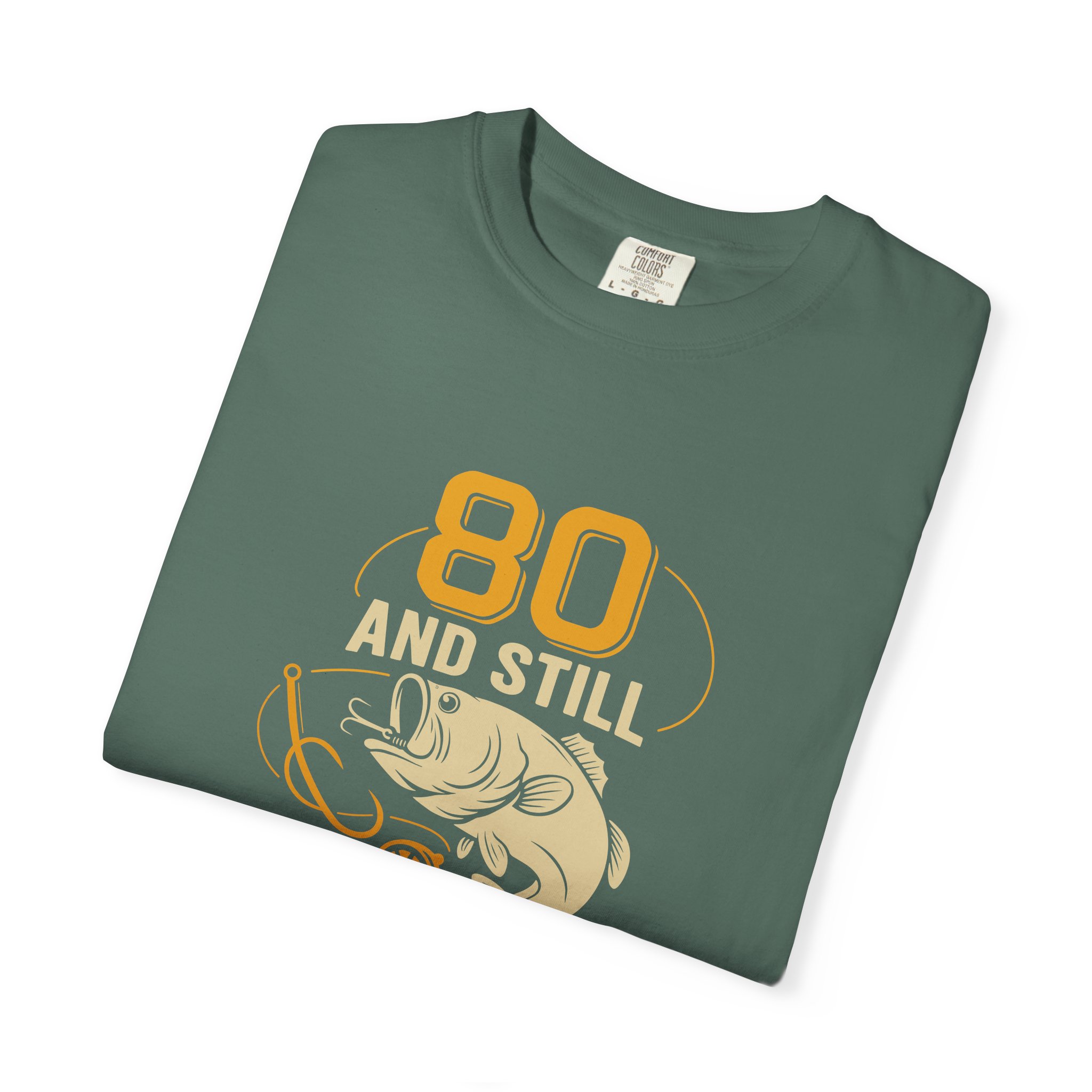 Funny Fishing T-Shirt, 80 and Still Keeping It Reel, Perfect for Birthdays, Father's Day Gifts, Fishing Lovers, Casual Wear. - Image 26