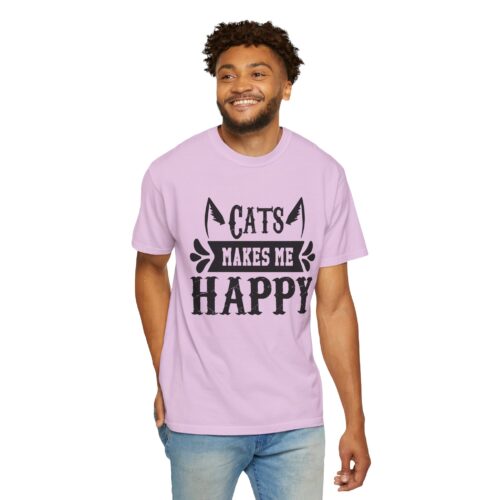 Cats Make Me Happy Unisex T-Shirt, Cat Lover Gift, Funny Tee, Animal Lovers Apparel, Gift for Her. - Image 23