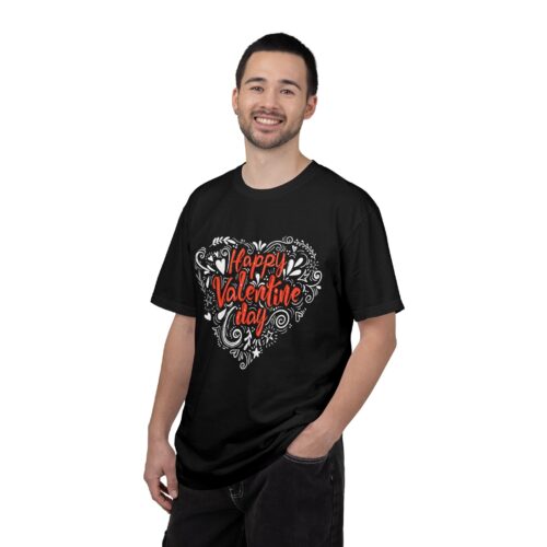Happy Valentine's Day Unisex Garment-Dyed T-shirt, Love Shirt, Heart T-shirt, Couple's Gift, Cute Valentine's Tee, Casual Wear. - Image 11