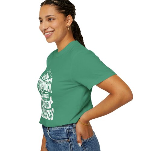 Motivational T-Shirt: Be Stronger Than Your Excuses, Workout Tee, Inspirational Apparel, Gift for Fitness Enthusiasts, Casual Wear. - Image 6