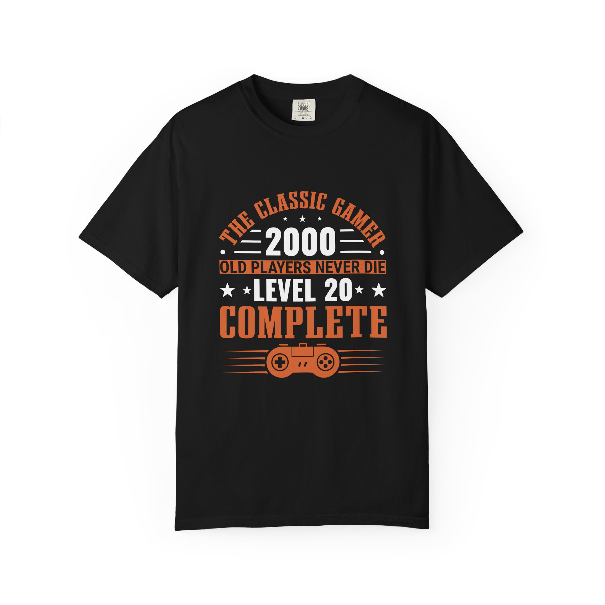 Gamer Level 20 T-Shirt, Retro Gaming Tee, Unisex Graphic Shirt, Funny Gift for Gamers, Video Game Lover Apparel. - Image 9