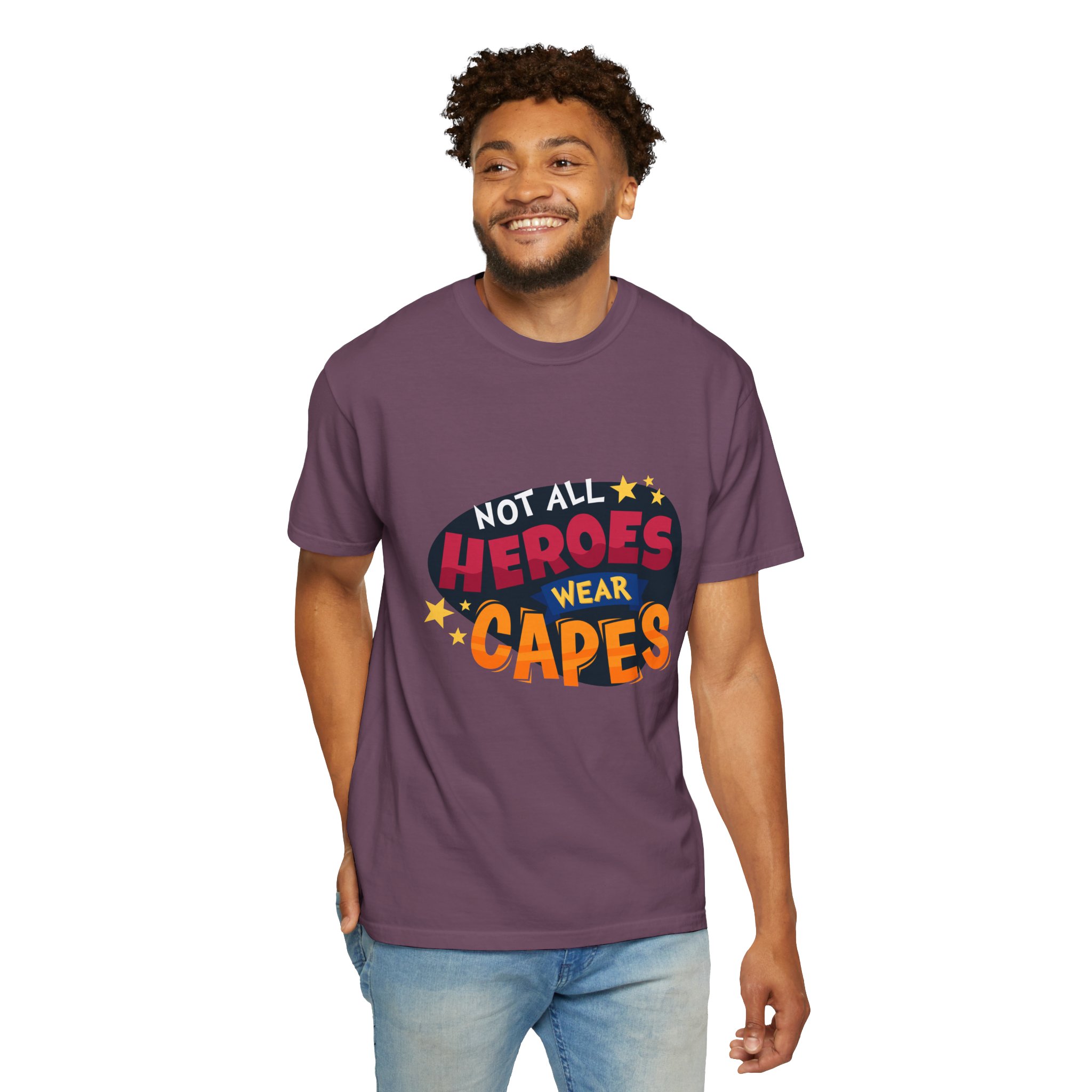Heroic Message T-shirt for Everyday Wear, Unisex Gift, Casual Style, Great for Superhero Fans Tee. - Image 15