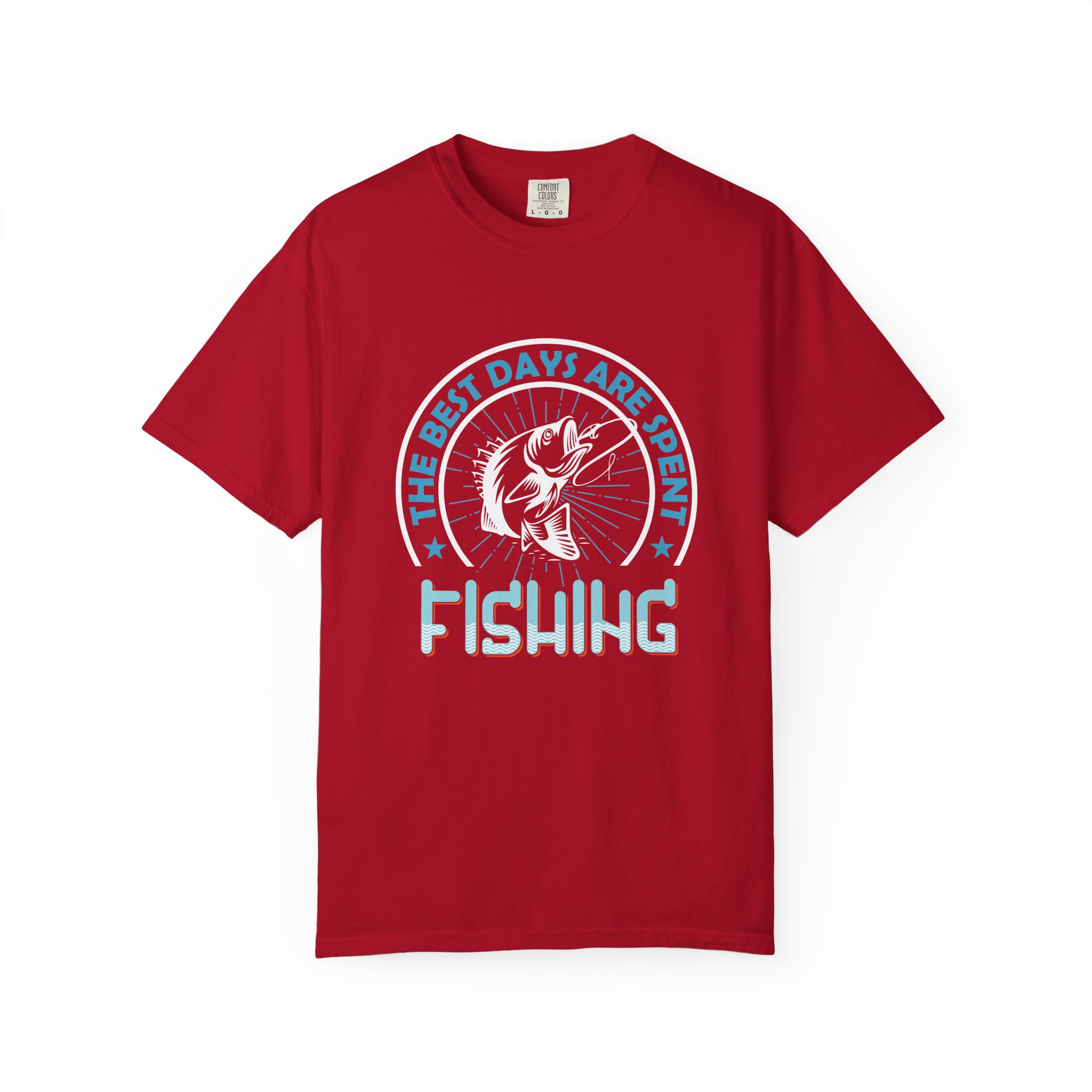 Fishing Enthusiast Garment-Dyed T-Shirt, Casual Wear, Gift for Dad, Outdoor Apparel, Eco-Friendly Fishing Shirt, Summer Fashion. - Image 25